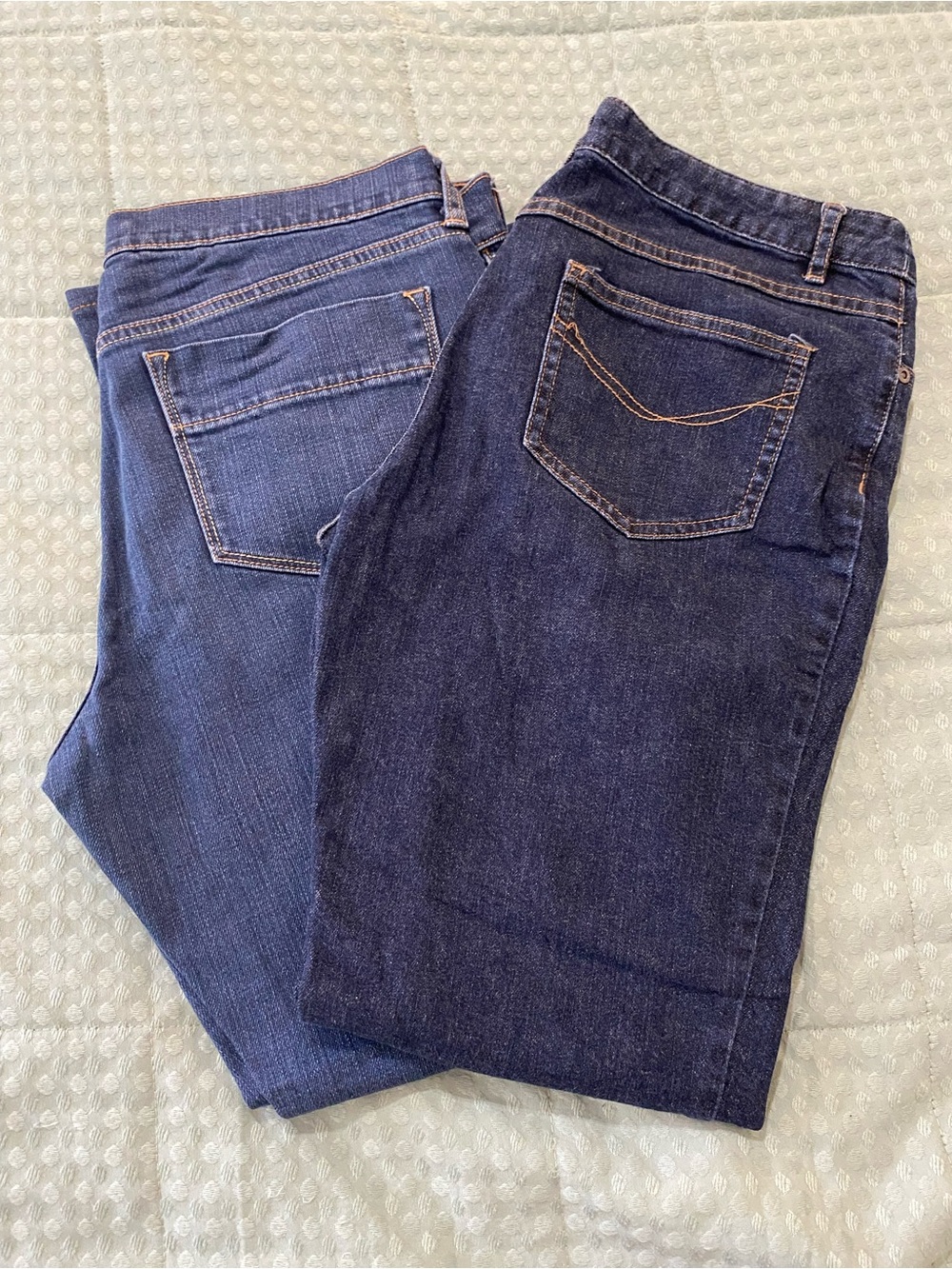 Denim Bundle (2 Pair) J. Jill + Old Navy Jeans Size 12 Petite/Short Dark Wash